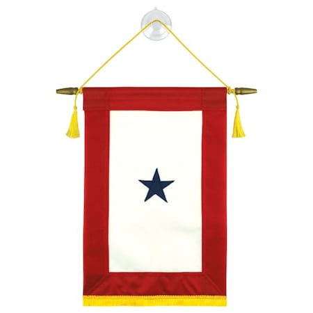 Global Flags Unlimited Blue Star Indoor Service Banner 12"x18" 1-Star 203910
